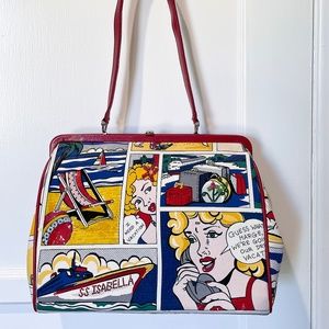 Vintage Isabella Fiore Bead & Sequin Embellished Handbag - "I Need a Vacation"